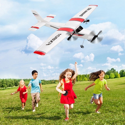 RC Airplane 2.4G 2CH RTF Telecomando Drone Apertura alare Giocattoli per aeroplani all'aperto