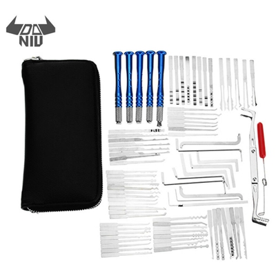 DANIU 81 in 1 Kit gancio singolo in acciaio inossidabile Attrezzi per fabbro Set di serrature Set di grimaldelli in acciaio inossidabile Strumenti