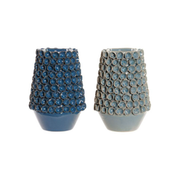 Vaso Gres Mediterraneo (2 pcs) (16 x 16 x 22 cm) - Dekodonia en oferta