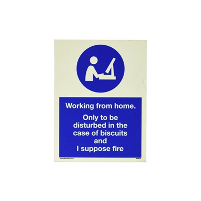 Lavorare da casa. Solo per essere disturbato nel caso dei biscotti e suppongo fuoco