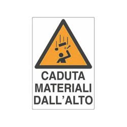 Cartello Polionda Caduta Materiali Dall'Alto Cm.60X40 precio