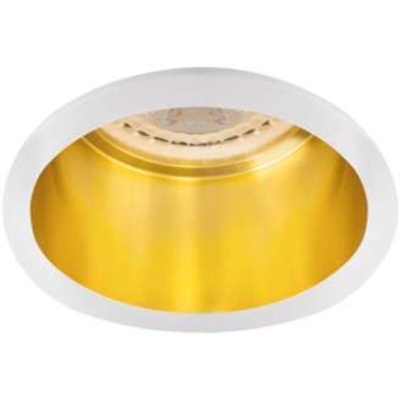 Kanlux - faretto incasso decoratico spag 0 mm 220-240 volt CE IP20 alluminio bianco oro fisso interno tondo kan 27327