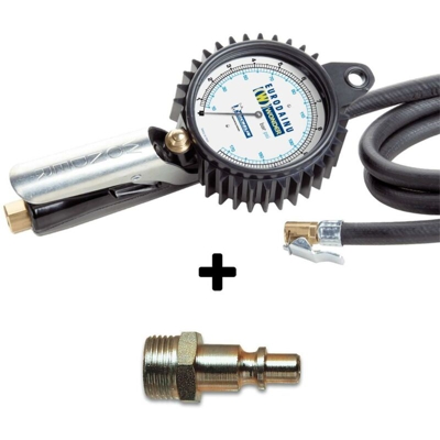 PISTOLA GONFIAGGIO BY MICHELIN BAR PSI MANOMETRO PNEUMATICI+RACC ITA 1/4' - Wonder