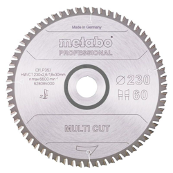Metabo Lama 'multi cut - professional', 230x2,6/1,8x30, Z60 WZ 5° - 628085000 precio