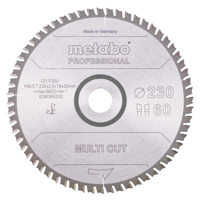 Metabo Lama 'multi cut - professional', 230x2,6/1,8x30, Z60 WZ 5° - 628085000