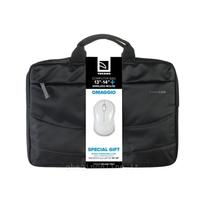 Borsa Notebook Idea 13,3/14' Nero + Mouse Wireles