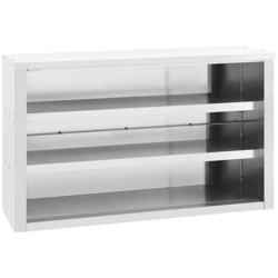 vidaXL Armadietto a Muro da Cucina 120x40x75cm in Acciaio Inossidabile - Argento características