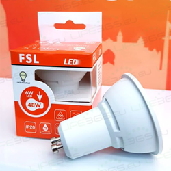 lampadina led 100° 220-240 volt 25000 ore 3 watt A+ CE GU10 bianco freddo no lif flgu10a3w65k100 en oferta
