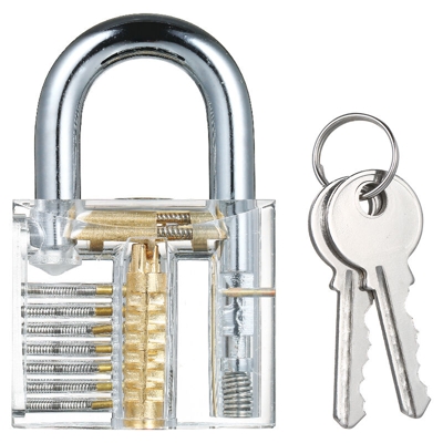 Trasparente lucchetti formazione di blocco lucchetto visibile Picking Tool, Pratica di fabbro