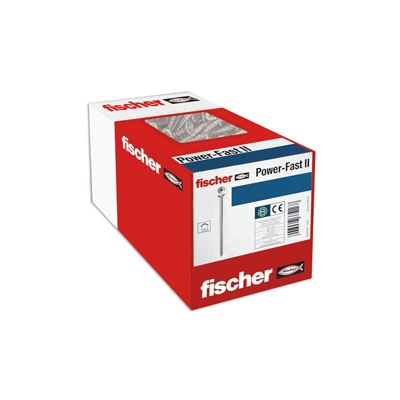 500 viti per truciolato Power-Fast II, 4,5 x 80, testa svasata con stella interna TX filettatura parziale zincata tramite galvanizzazione, blu