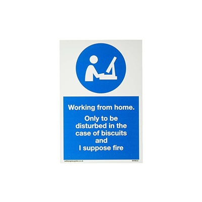 Lavorare da casa solo per essere disturbato nel caso di biscotti e suppongo fuoco