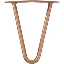 Hairpin Leg Gambe per tavolo robuste in un set di 4 d´acciaio - color rame - 15 cm - 2 barre precio