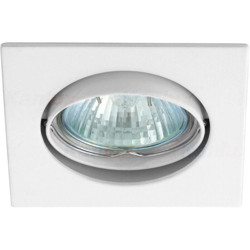 Kanlux - faretto incasso quadrato 75 mm CE GX5,3 IP20 bianco interno orientabile kan 02550 precio