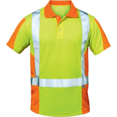 Elysee - Polo T-Shirt Taglia M Zwolle Ad Alta Visibilità Di Colore Giallo / Arancione