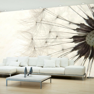 Fotomurale - White Dandelion - 100x70