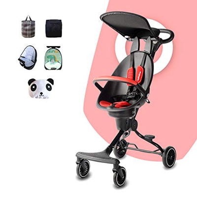 WSXM Piccola Passeggino Leggero per Bambini da 6 Mesi A 5 Anni (30 kg) Passeggino Reversibile Passeggini Alto Paesaggio da Viaggio
