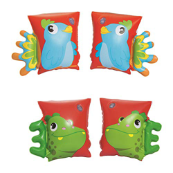 Bestway 32115 - Braccioli Dinosauro/Pappagallo, 23 x 15 cm, Modelli Assortiti, Rosso características