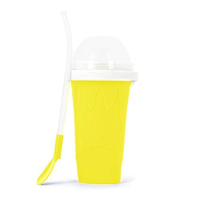 Magic Slushy Maker Cup, Smoothie Pinch Ice Cup Coppa magica in silicone Tazza ghiacciata portatile Squeeze Frullato fatto in casa fai da te che prepar