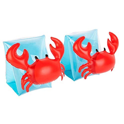Bande gonfiabili nuotata braccio granchio d'acqua ali galleggiamento manicotti Cartoon anelli di nuoto del tubo formatori bracciali Pool Galleggianti 