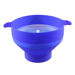 FLAMEER Forno a microonde Popcorn del Silicone del Creatore Popcorn Ciotola Secchio con Coperchio Pieghevole Ad Alta Temperatura da Cucina di Grandi - precio