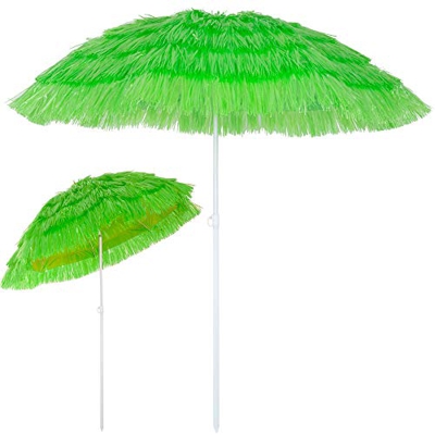 Kingsleeve Ombrellone da Spiaggia Hawaii Ø 160cm Altezza 180 cm Inclinabile e Regolabile in Altezza