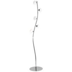 I-JUPITER / PT5 - Piantana cromata Lampada da terra cinque luci a led Cromata precio