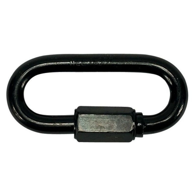 Moschettone Filettato Zincato 6,0 Millimetri Nero (A 100)