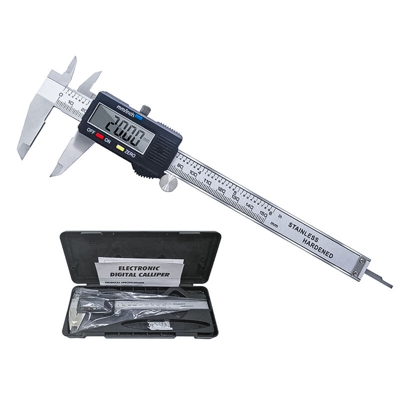 AS395018 Calibro Digitale Professionale In Acciaio Inox 150mm Ampio Display LCD - Ledlux