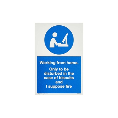 Lavorare da casa solo per essere disturbato nel caso di biscotti e suppongo fuoco