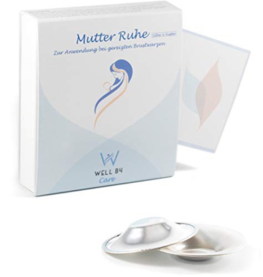Dermatest: Molto buono - Well B4® Care Silver Cups Allattamento, sostituto vegano alla pomata con lanolina per capezzali sensibili durante l'allattame