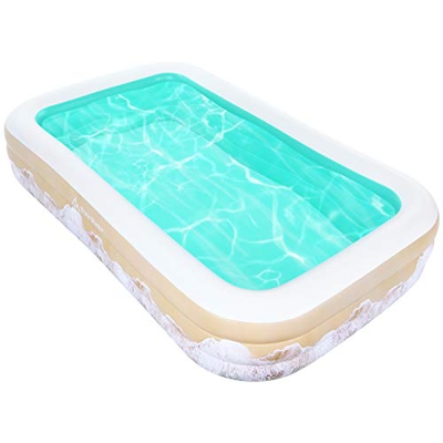 Brace Master Piscine Gonfiabili, Piscina Rettangolare, Piscine familiari, Piscina Gonfiabile Festa Estiva in Acqua per Bambini, Adulti, all'aperto, Gi
