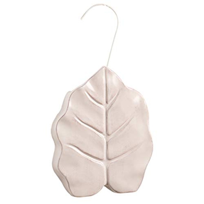 MONTEMAGGI Umidificatore a Forma di Gatto in Ceramica 15x4x18 cm (Foglia Bianco b)