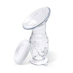 zhiwenCZW Silicone Manual Breast Pumps Nurse Strong Suction Reliever Breast Collector Sucking Feeding Milk Bottle en oferta