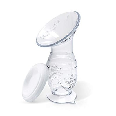 zhiwenCZW Silicone Manual Breast Pumps Nurse Strong Suction Reliever Breast Collector Sucking Feeding Milk Bottle