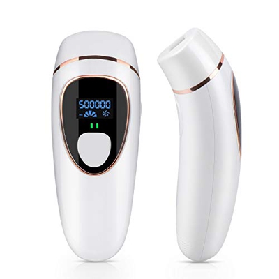 IPL - Epilatore permanente Laser 2 in 1, 500.000 flash con display LCD, per la bellezza del ringiovanimento della pelle, adatto per viso, corpo, bikin