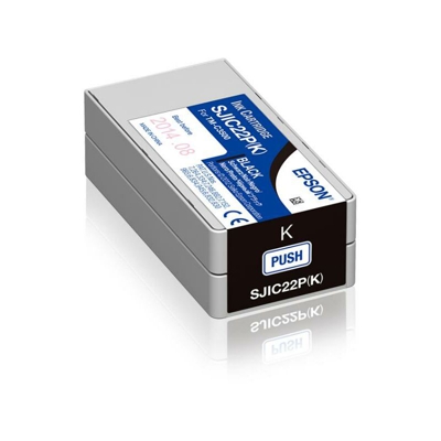 SJIC22P(K): Ink cartridge for ColorWorks C3500 (Black) - Epson