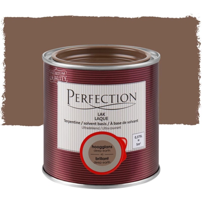 Perfection lacca a base solvente - Gloss - 45 Profondo Terra - 375ml - 5m - Ultra Covering - Deep Earth