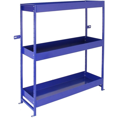 Monster Racking - Scaffale Blu per Van e Furgone in Acciaio Inossidabile con 3 Ripiani 116,5cm x 115cm x 34,8cm