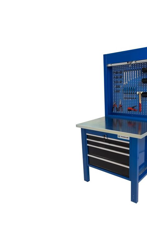Tecnolam - Banco da lavoro werkmeister 1000 4 cassetti pannello pratico portautensili - piana in Ferro precio