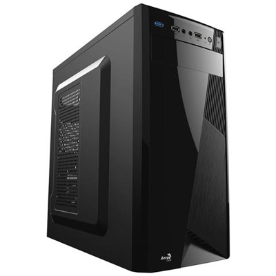 Case CS-1101 Middle Tower ATX / Micro ATX / Mini ITX Colore Nero (con Finestra Laterale)