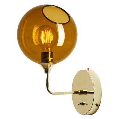 Luce A Muro "Ballroom Ambra" Ø370mm E27 Senza Lampadina (DBU-22734)