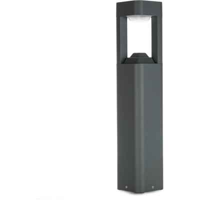 Lampada Da Pavimento LED Exterior IP54 120x600mm 10W Grigio Alluminio + PC [SL16-080B_G-WW] | Bianco Caldo (SL16-080B_G-WW)