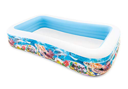 Intex- Piscina Family Pesci, Colore Bianco/Fantasia Marino, 305x183x56 cm, 58485 precio