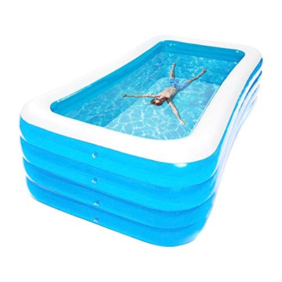 knowledgi Piscina gonfiabile, per la famiglia, ispessita, piscina gonfiabile, per bambini e adulti all'aria aperta