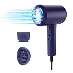 Asciugacapelli Ionico Fast Dry POWERGIANT 1800W Asciugacapelli Professionale da Salone con Diffusore 3 Temperatura Regolabile e Impostazione Fredda As características