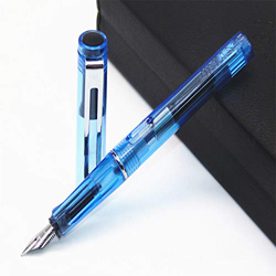TopHomer - Penna stilografica, pennino extra fine da 0,38, per firma aziendale, colore: Blu precio