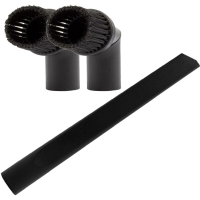 Bocchetta aspirapolvere MAXI bocchetta per fessure 35 cm, Ø 35 mm con 2x spazzole per mobili in pelo sintetico