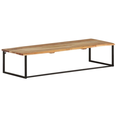 Attaccapanni con Bordi Vivi 100x35x22 cm in Legno di Acacia - Marrone - Vidaxl