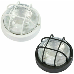 APPLIQUE DA ESTERNO VETRO LAMPADA DA PARETE SOFFITTO MURO IP44 Ø 19CM ATTACCO E27-Nero características