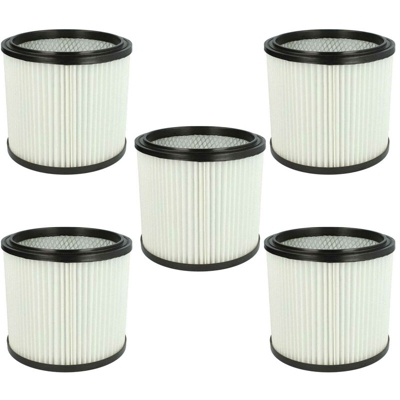 vhbw 5x Filtri rotondi per aspirapolvere multiuso Aqua Vac Max 18, 30, 630, 7